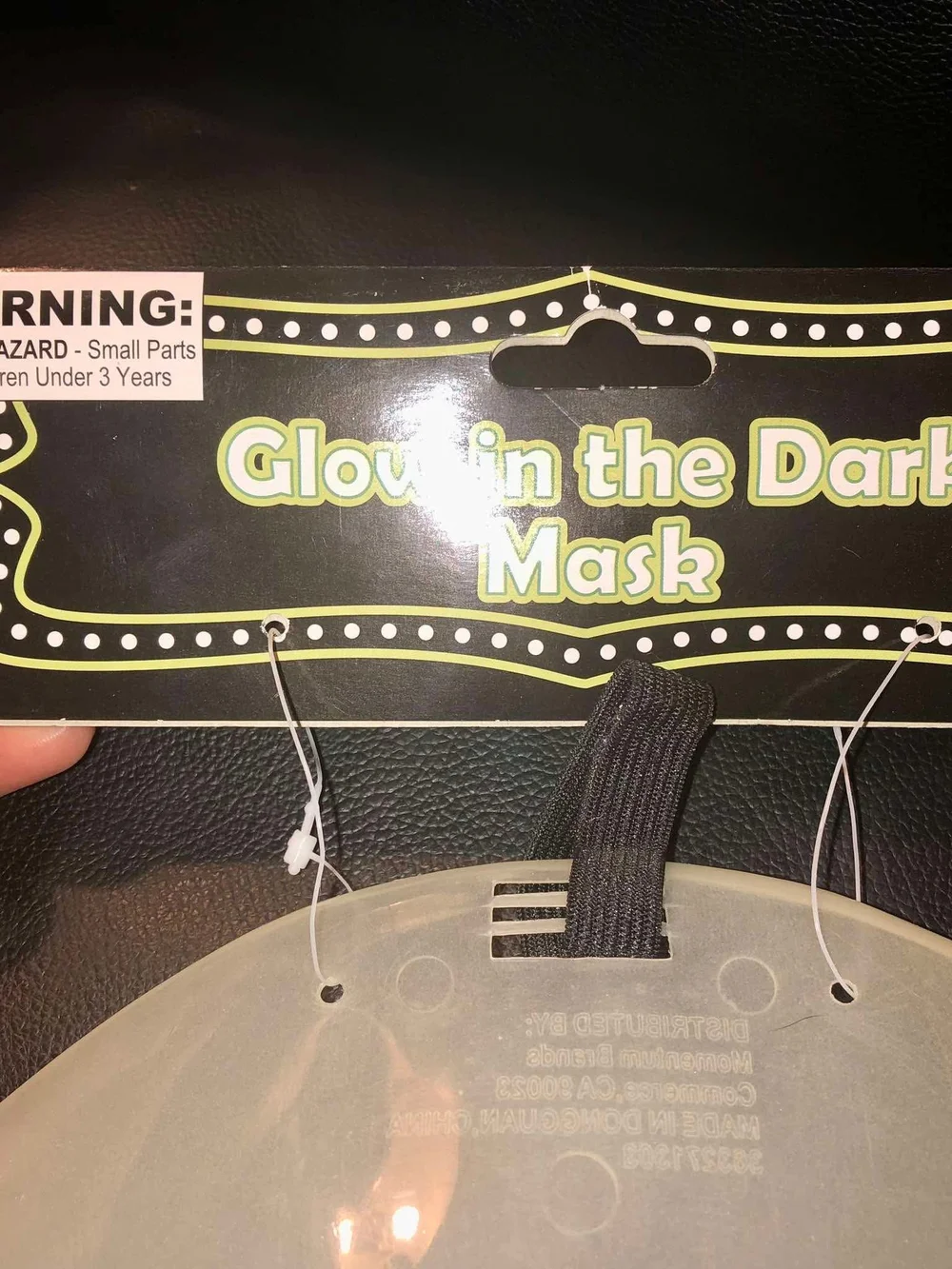 Glow in the Dark Mask - White - Unbranded